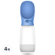 피비플러스 간식 보관형 애견 물통 380ml C91, 블루, 4개