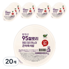 HANCHAEWON 代替正餐 95大卡 糙米燕麥藜麥蒟蒻即食飯, 20個, 110g