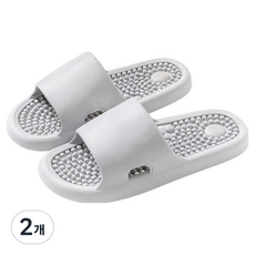 쿠쏘 자극 완화형 지압 슬리퍼 A-13 250mm, 2개, 그레이