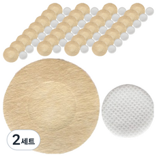 KimYongSuk 女用膚色透氣防水圓形胸貼 6cm 120入+胸貼保護墊片 240入組, 2套