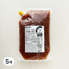 베지가든 오리엔탈 드레싱, 2kg, 5개
