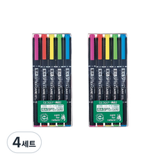 제브라 옵텍스 케어 형광펜, 핑크+레드+노랑+그린+블루, 20개