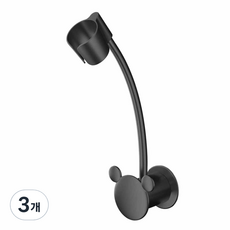 모나코올리브 360도 베어 드라이기 거치대 + 실란트픽스, 블랙, 3개