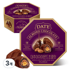 알타한 하루견과 대추야자 아몬드 초콜릿, 200g, 3개