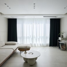 Clemence Mute氣密遮光窗簾, 黑色