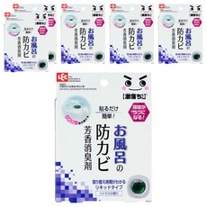 LEC 浴室防黴用芳香除臭劑, 60日效果持續, 柑橘香味, 6.5ml, 6盒