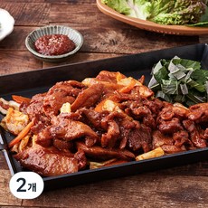 팜스쿡 양념 철판 닭갈비, 500g, 2개