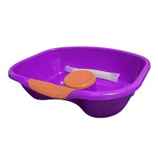 디어모모 老人 病患 孕婦 洗頭 洗髮盆, 紫色 + 橘色, 1個