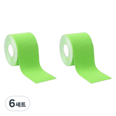 스카위즈 컬러풀 스포츠 테이프 그린 2p 세트, 6세트