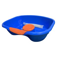 디어모모 老人 病患 孕婦 洗頭 洗髮盆, 藍色 + 橘色, 1個