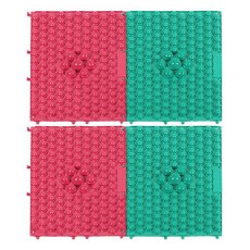 스포뱅크 건강지압매트 녹색 + 분홍, 2개