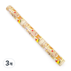 투영디자인 리락쿠마 포장지 대, 베이지, 3개