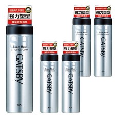 GATSBY 強黏造型慕絲, 185g, 5瓶