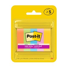 3M Post-it 利貼 670_5ssau狠黏標籤紙15mm*50mm, 混合顏色, 5條, 1組