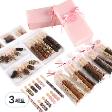 상상앤드 시크릿 핑크 빼빼로 초콜릿 막대과자 만들기 DIY 세트, 17종, 3세트