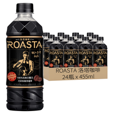 ROASTA 洛塔咖啡 冷研無糖黑咖啡, 455ml, 24瓶