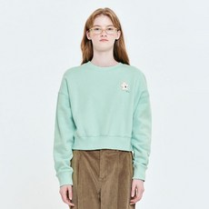 키르시 위티 버니 와펜 크롭 스웻셔츠 (기모안감)