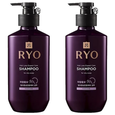 RYO 呂 滋養韌髮洗髮精 油性頭皮適用 紫瓶 草本花香, 400ml, 2瓶