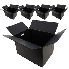 코멧 두꺼운 이사박스 3T 3호~7호 5개입, 블랙, 5개