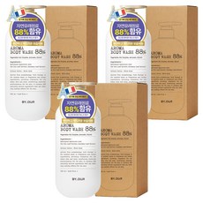 바이아우어 약산성 퍼퓸 아로마 바디워시 화이트머스크, 1.02L, 3개