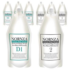 NORNZA Volume Magic Straight受損髮護理直髮劑 D1劑 400g+2劑 400g, 4組
