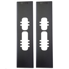 zigbang 推拉式電子鎖用 高級型補強板 2件組 黑色, SHS-ARP260, 1套