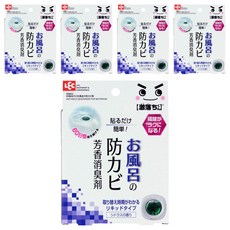 LEC 浴室防黴用芳香除臭劑, 60日效果持續, 柑橘香味, 6.5ml, 5盒