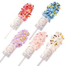 Khohimo 紙花派對彈出式五彩紙屑 5W0332 5件組, 1套, 粉紅色, 紫色, 藍色, 白色, 紅色