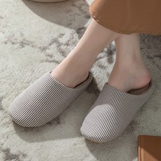 男士防噪音客廳拖鞋, 灰色的