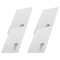 IZUMI 3058c A4單色薄文具盒 3個, 透明, 4組