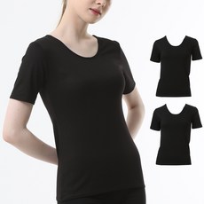 KerriLucy 彈力棉運動短袖上衣 2件組