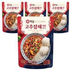 CJ BEKSUL 白雪 辣椒雜菜蓋飯醬, 140g, 4個