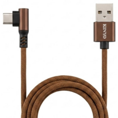 KINYO 90度鋁合金彎頭 USB-B13 175 x 60 x 25mm 40g, 1m, 咖啡色, 1個