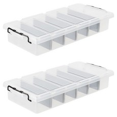 KEYWAY 聯府 強固型分類整理箱 K019, 透明色, 2個