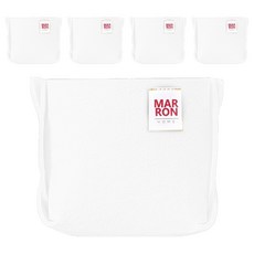 마롱즈 접이식 펠트 수납 바구니, 화이트, 5개