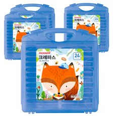 monAmi 莫尼朱蠟筆 藍色, 24色, 4個