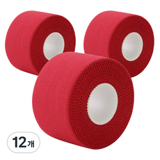크리다 C 스포츠 테이프 레드 2.5cm x 9.1m, 12개