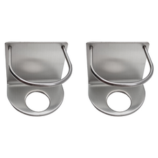 블랙조인 무타공 스텐 치약 거치대, 실버, 2개