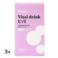 베츠솔루션 고양이 바이탈 드링크 이뮨 보조제, 유리너리+결석, 3개