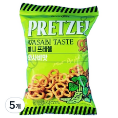 삼진 미니프레첼 와사비맛, 70g, 5개