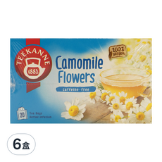 TEEKANNE 恬康樂 洋甘菊花茶 天然 無咖啡因, 1.5g, 20包, 6盒