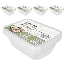 百貨King 方形簡約打包餐盒-750ml, 4個, 5組