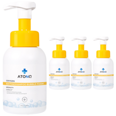 ATO N O2 嬰幼兒用 第2代 活氧神經醯胺 沐浴洗髮泡沫慕斯, 4個, 300g