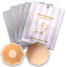 花瓣造型黏貼式隱形胸貼, 10個