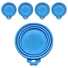 寵物夢工廠 罐頭密封蓋 10 x 9cm, 藍色, 5個
