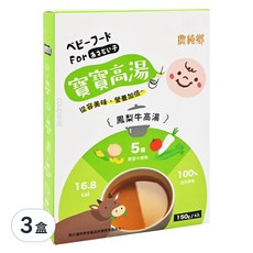 農純鄉 寶寶高湯 鳳梨牛 6個月以上 4包, 600g, 3盒