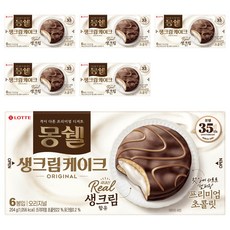 몽쉘 오리지널 생크림 케이크 6p, 204g, 6개