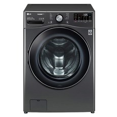 LG전자 트롬 드럼 세탁기 21kg 방문설치, F21KDA, 블랙 스테인리스