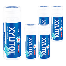 XYLITOL 木糖醇無糖口香糖 清新薄荷風味, 26.1g, 5罐