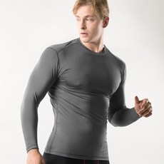 아르메데스 남성용 무지테크핏 언더레이어 긴팔 AR-52